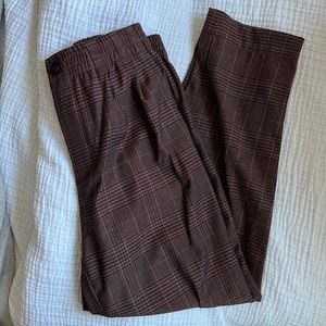 Madewell plaid track trousers size XS